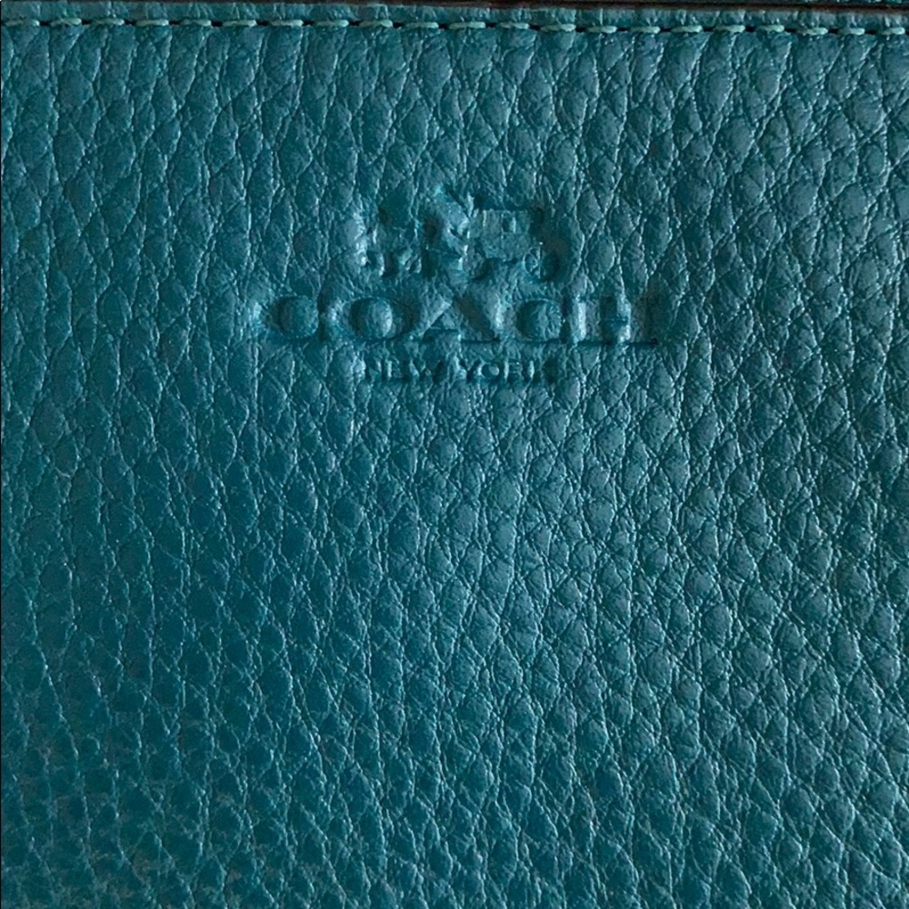 Teal Coach Wristlet (NWT)
